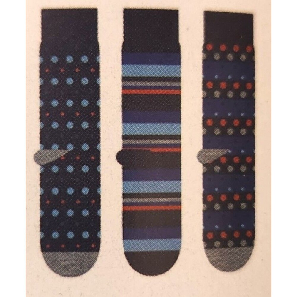 Carnaby Sock Co. Gift Set 3 Pair Men's Socks Buckingham Palace 8 To 12
